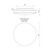 Trafalgar 11-in White LED Flush Mount