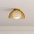 Haven 12-in Gold/Opal Matte Glass 1 Light Flush Mount