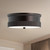 Rue 14-in Warm Bronze 3 Lights Flush Mount