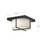 Regalo 10-in Black/Opal Glass LED Flush Mount