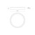 Mio 5-in White LED Flush Mount