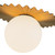 Plume 14-in Brushed Gold/Opal Matte Glass 1 Light Flush Mount