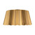 Plisse 14-in Aged Gold 2 Lights Flush Mount