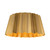 Plisse 14-in Aged Gold 2 Lights Flush Mount