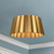 Plisse 14-in Aged Gold 2 Lights Flush Mount