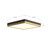 Sydney 14-in Aged Gold/Matte Black LED Flush Mount