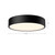 Adelaide 11-in Matte Black LED Flush Mount