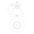 Archer 7-in Matte Black 1 Light Flush Mount