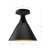 Archer 10-in Matte Black 1 Light Flush Mount