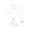 Lorna 8-in (2-in Dia.) 36 Degree Optic Black LED Ceiling Mount