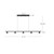 Dune 47-in Brushed Nickel LED Linear Pendant