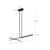 Shift 48-in Brushed Gold LED Linear Pendant