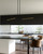 Shift 60-in Black/Brushed Gold LED Linear Pendant