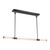 Edwin 48-in Urban Bronze/Frosted Ribbed Glass LED Linear Pendant
