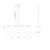 Zuri 37-in Matte Black/Opal Glass Socket Linear Pendant