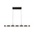 Rezz 36-in Black LED Linear Pendant