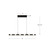 Rezz 36-in Black LED Linear Pendant