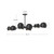 Willow 48-in Matte Black 8 Lights Linear Pendant