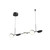 Novel 37-in Black LED Linear Pendant
