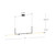 Vesper 73-in Black LED Linear Pendant