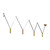 Mason 72-in Vintage Brass LED Linear Pendant