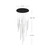 Chute 31-in Black LED Multi Pendant