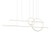 Chute Calypso 56-in White LED Multi Pendant