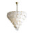 Alabaster Magnolia Multi-Tiered Round Chandelier