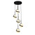 Globo 17-in Matte Black LED Multi Pendant