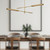 Astrid 42-in Metal Shade/Vintage Brass LED Multi Pendant