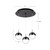 Pluto 11-in Black Chrome 3-Light Multi Pendant