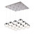 Pluto 20-in Chrome 16-Light Multi Pendant
