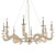 Cielo Chandelier, Silver Leaf Finish, Handmade Venetian Glass