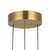 Motif 21-in Brushed Gold LED Multi Pendant