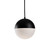 Monae 8-in Black LED Pendant