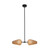 Lanai 25-in Black/Opal Glass LED Pendant