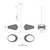 Lanai 25-in Black/Opal Glass LED Pendant