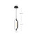 Hilo 5-in Brushed Gold LED Pendant