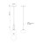 Tavira 6-in Black LED Pendant