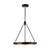 Duo 24-in Classic Black/Gold Shimmer LED Pendant