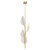 Flora 11-in Natural Brass LED Pendant