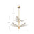 Flora 31-in Two-Tier Natural Brass LED Pendant