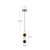 Onyx 5-in Polished Nickel LED Pendant