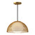 Haven 12-in Gold/Opal Matte Glass 1 Light Pendant