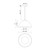 Haven 12-in Gold/Opal Matte Glass 1 Light Pendant