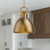 Waldo 18-in Aged Gold 1 Light Pendant