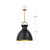 Waldo 18-in Aged Gold 1 Light Pendant