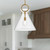 Emerson 18-in Aged Gold/Clear 1 Light Pendant