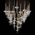 Art Glass Staircase Foyer Lighting Elegant Led Chandelier