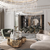 Art Glass Staircase Foyer Lighting Elegant Led Chandelier